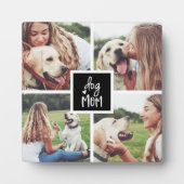 Schwarz | Hunde Mama FotoCollage Fotoplatte (Vorderseite)