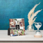 Schwarz | Hunde Mama FotoCollage Fotoplatte (InSitu)