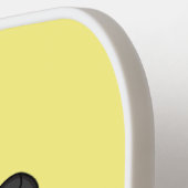 Schwarz-hungriges Skorpion Cartoon Illustration Pickleball Schläger (Linke Seite)