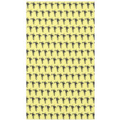 Schwarz-hungriges Skorpion Cartoon Illustration Tischdecke (Vorderseite)