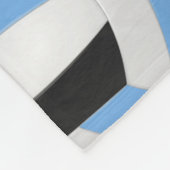 Schwarz-I-Liebe-Volleyballtextmuster Fleecedecke (Ecke)