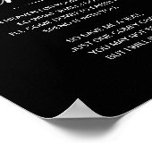 Schwarz, ich werde dort sein, Rett mir eine Sitzeh Poster (Ecke)