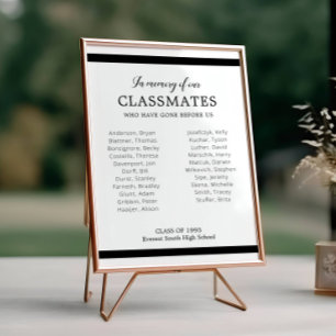 Schwarz im Gedächtnis unserer Klassenkameraden Wie Poster