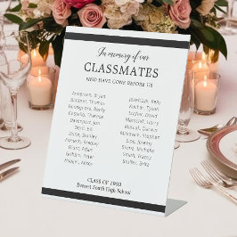 Schwarz im Gedächtnis unserer Klassenkameraden Wie Sockelschild