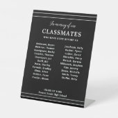 Schwarz im Speicher der Klassennamen Klasse-Wieder Sockelschild (Vorderseite)