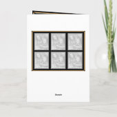 Schwarz, Imitat Gold und Silber Art Deco Stil Ankündigung (Rückseite)