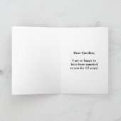 Schwarz, Imitate Gold 12. Hochzeitstag + Name Karte (Innenseite)