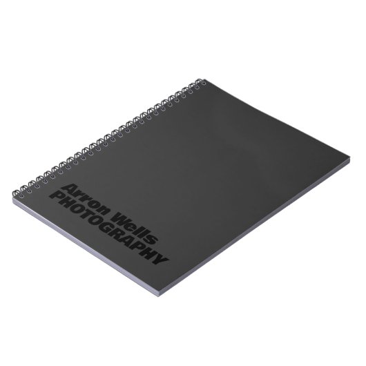 Schwarz in der Neuen Moderne, Bold Typografy Notizblock (Linke Seite)