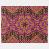 Schwarz in die goldene Fleece-Decke Fleecedecke (Vorderseite (Horizontal))