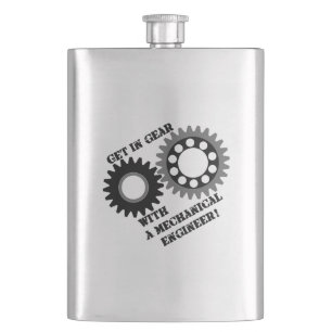 Schwarz in Gear Flachmann