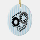 Schwarz in Gear Keramik Ornament (Rechts)