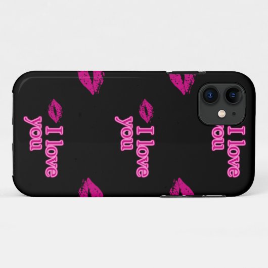 Schwarz in Liebe Case-Mate iPhone Hülle (Rückseite (Horizontal))