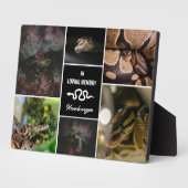 Schwarz in Love Memory Pet Schlange FotoCollage Fotoplatte (Seite)