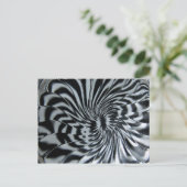 Schwarz in Weiß Postkarte (Stehend Vorderseite)