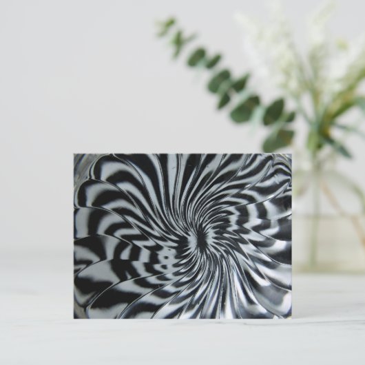 Schwarz in Weiß Postkarte (Stehend Vorderseite)