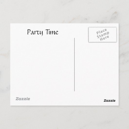 Schwarz in Weiß Postkarte (Rückseite)