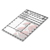 Schwarz in weißer Blüte _ Sammlung von Krankheitsd Notizblock (angewinkelt)