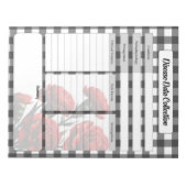 Schwarz in weißer Blüte _ Sammlung von Krankheitsd Notizblock (Vorderseite)