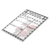 Schwarz in weißer Blüte _ Sammlung von Medikations Notizblock (angewinkelt)