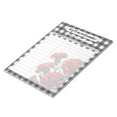 Schwarz in weißer Blüte _ Schlüsselbegriffe zur Er Notizblock (angewinkelt)