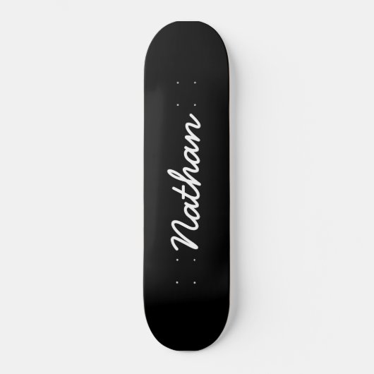 Schwarz individuell anpassbar skateboard (Vorderseite)