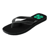 Schwarz-Iren-Weitwinkeltreppen Badesandalen (Schrägansicht)