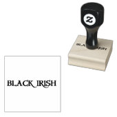 Schwarz-Irisblauer Briefmarke mit Griff Gummistempel (Stempel)