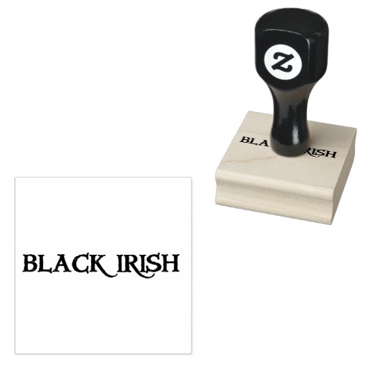 Schwarz-Irisblauer Briefmarke mit Griff Gummistempel (Stempel)