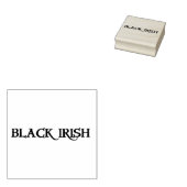 Schwarz-Irisblauer Großgummi-Briefmarke Gummistempel (Stempel)
