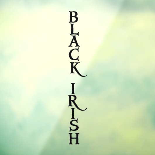 Schwarz-Irisch-Leseblatt Fensteraufkleber (Blatt 3)