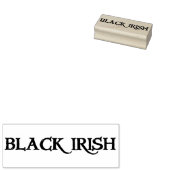 Schwarz-Irisch-Rechteck-Briefmarke Gummistempel (Stempel)