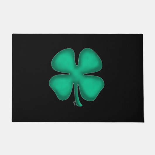 Schwarz-Irisch-Türmchen Fußmatte (Vorderseite)