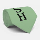 Schwarz-Irische Krawatte (Gerollt)