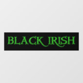 Schwarz-Irisches großes grünes schwarzes Fenster Fensteraufkleber (Blatt)