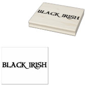 Schwarz-Irisches Rechteck große Briefmarke Gummistempel (Stempel)