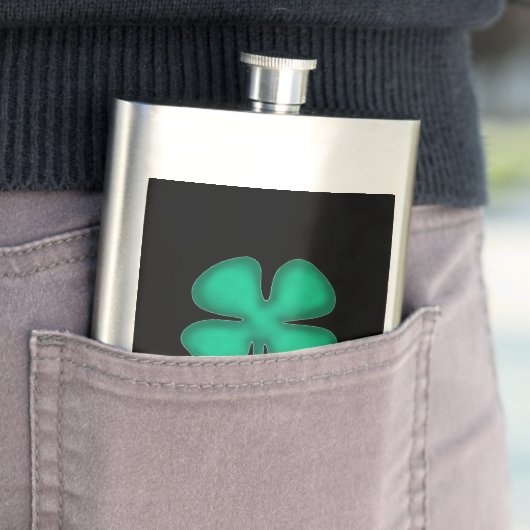 Schwarz-Iriskolben aus nicht rostendem Stahl Flachmann (Beispiel)