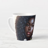 Schwarz ist ein schöner Teacup Milchtasse (Linke Ecke)