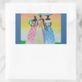 Schwarz ist eine schöne afrikanische Kunst Rechteckiger Aufkleber (Tasche)