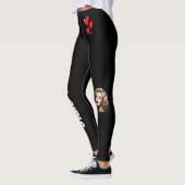 Schwarz ist für immer das Herz Leggings (Links)