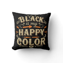 "Schwarz ist meine glückliche Farbe" Typografie Ar