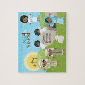 Schwarz ist Ostern Rised Puzzle (Vertikal)