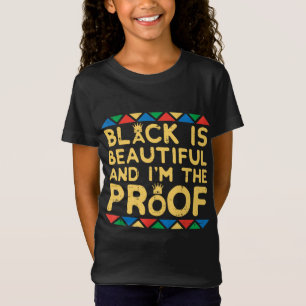 Schwarz ist schön schwarze Geschichte BHM Afrika T-Shirt