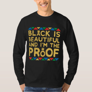 Schwarz ist schön schwarze Geschichte BHM Afrika T-Shirt