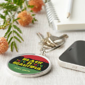 Schwarz ist schöne Geschenke, Individuelle Name Pe Schlüsselanhänger (Seite)