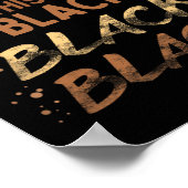 Schwarz jeden Monat schwarze Geschichte Bhm Blm Af Poster (Ecke)