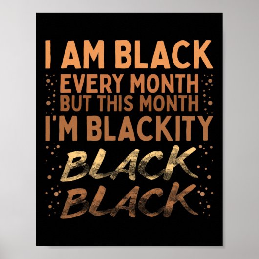 Schwarz jeden Monat schwarze Geschichte Bhm Blm Af Poster (Vorne)