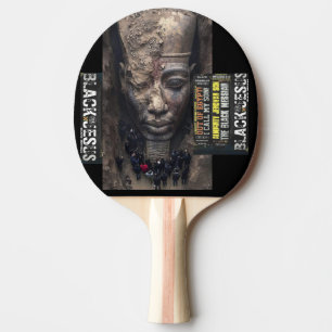 SCHWARZ JESUS. Ping Pong Paddle Tischtennis Schläger