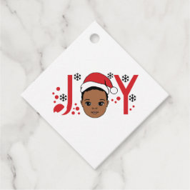 Schwarz, Junge, Melanin, Jungen, Weihnachtssüßer,  Geschenkanhänger