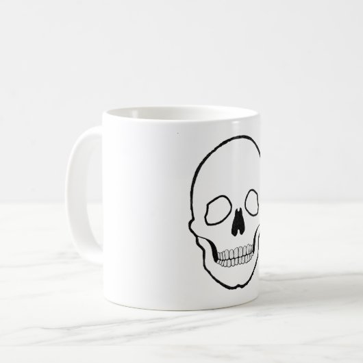 Schwarz Kaffeetasse (Vorderseite Links)