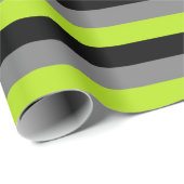 Schwarz, Karkohle, Grau und Kalkgrün Geschenkpapier (Rolleneckpunkt)